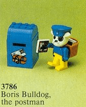LEGO Buzzy Bulldog the Postman (3786-1) set, 1982