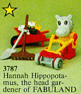 LEGO Hannah Hippopotamus, Gardener (3787-1) set, 1983