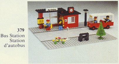 LEGO Bus Station (379-1) set, 1979