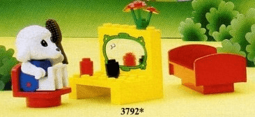 LEGO Bedroom (3792-1) set, 1985