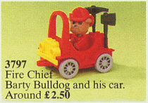 LEGO Fire Chief Barty Bulldog (3797-1) set, 1987