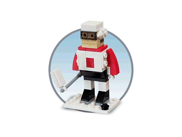 LEGO Monthly Mini Model Build Set - 2012 02 February, Hockey Player polybag (40037-1) set, 2012