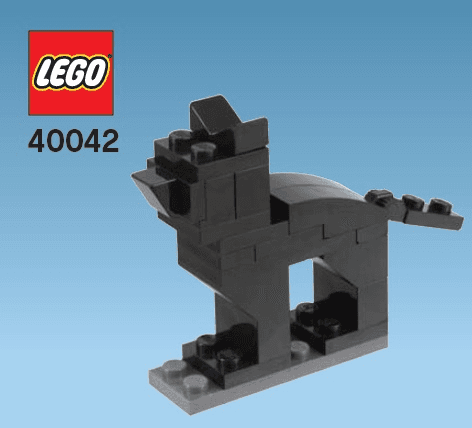 LEGO Monthly Mini Model Build Set - 2012 10 October, Cat polybag (40042-1) set, 2012