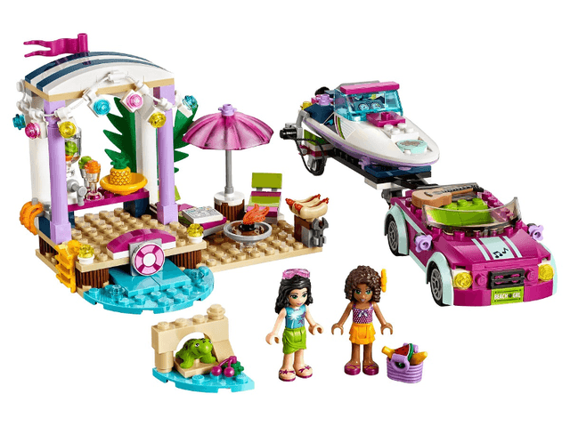 LEGO Andrea's Speedboat Transporter (41316-1) set, 2017