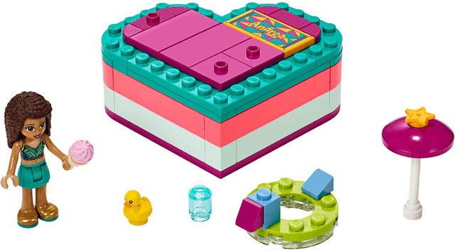 LEGO Andrea's Summer Heart Box (41384-1) set, 2019