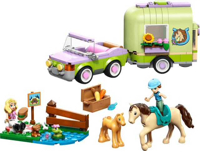 LEGO Horse & Baby Foal Trailer (42695-1) set, 2026