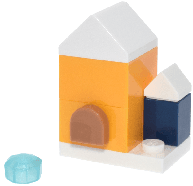 LEGO Advent Calendar 2025, Disney Frozen (Day 18) - Bright Light Orange Arendelle House (43273-19) set, 2025