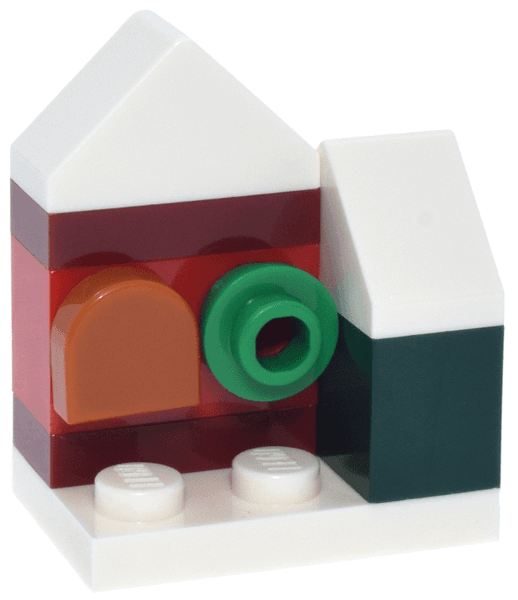 LEGO Advent Calendar 2025, Disney Frozen (Day 4) - Red and Dark Green Arendelle House (43273-5) set, 2025