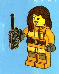 Advent Calendar 2012, City (Day 12) - Female Firefighter with Radio