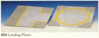 LEGO Two Lunar Landing Plates (454-1) set, 1979