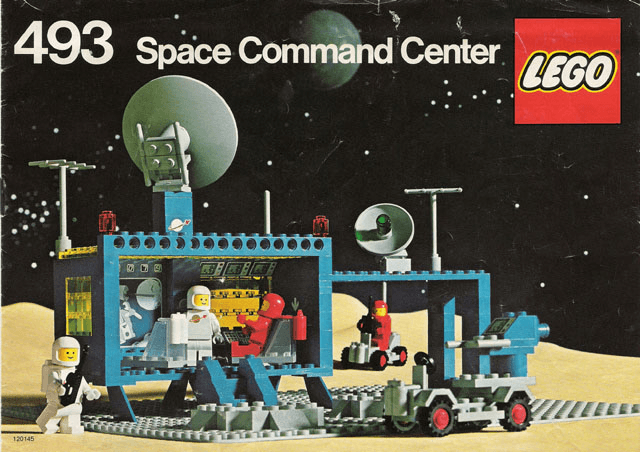 LEGO Space Command Center (Flatplate version) (493-1) set, 1979