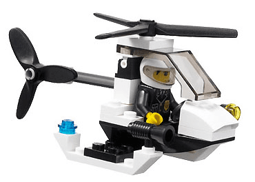 LEGO Police Helicopter polybag (4991-1) set, 2007