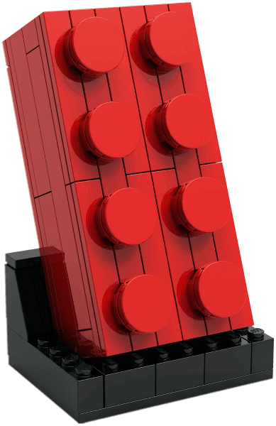 LEGO Buildable 2 x 4 Red Brick (5006085-1) set, 2019