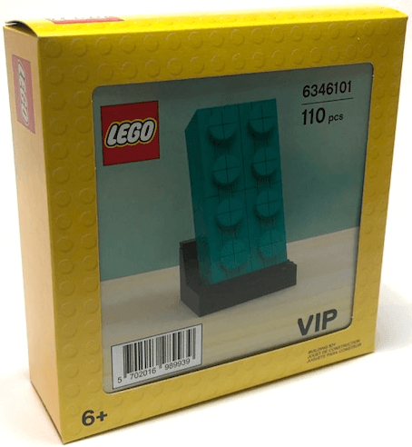 LEGO Buildable 2 x 4 Dark Turquoise Brick (5006291-1) set, 2020