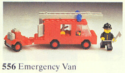 LEGO Emergency Van (Fire) (556-1) set, 1979