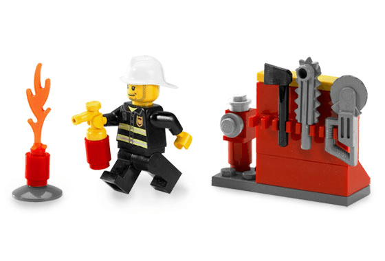 LEGO Firefighter (5613-1) set, 2008