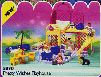 LEGO Pretty Wishes Playhouse (5890-1) set, 1994