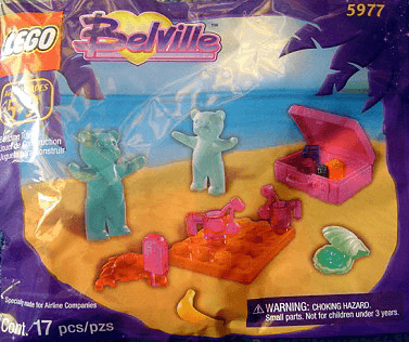 LEGO Bears on the Beach polybag (5977-1) set, 2001