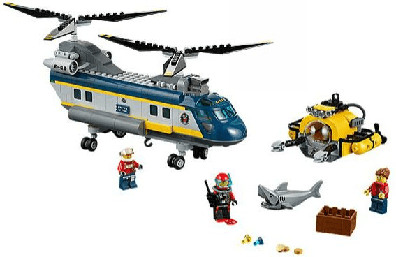 LEGO Deep Sea Helicopter (60093-1) set, 2015