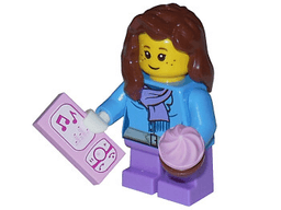 Advent Calendar 2015, City (Day 19) - Girl with Music Player and Cupcake