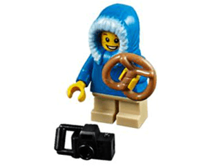 LEGO Advent Calendar 2015, City (Day  2) - Boy with Pretzel and Camera (60099-3) set, 2015
