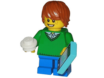 LEGO Advent Calendar 2015, City (Day  7) - Boy with Smartphone and Snowball (60099-8) set, 2015