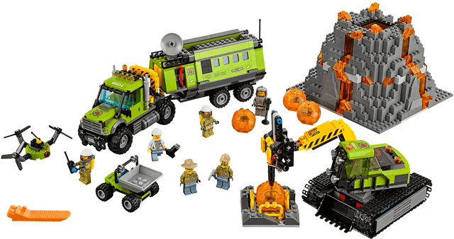 LEGO Volcano Exploration Base (60124-1) set, 2016