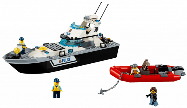 LEGO Police Patrol Boat (60129-1) set, 2016