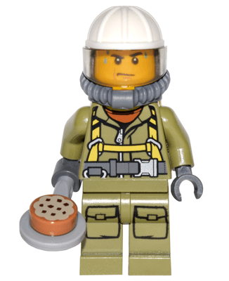 LEGO Advent Calendar 2016, City (Day 18) - Volcano Adventurer with Cookie Tray (60133-19) set, 2016