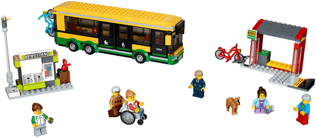 LEGO Bus Station (60154-1) set, 2017