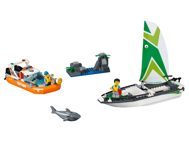 LEGO Sailboat Rescue (60168-1) set, 2017