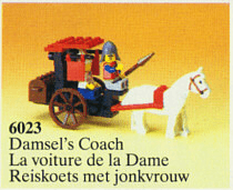 LEGO Maiden's Cart (6023-1) set, 1986