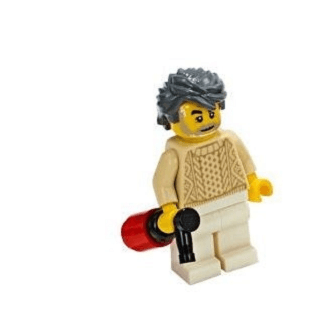 LEGO Advent Calendar 2019, City (Day 17) - Snowmobile Driver with Party Gun (60235-18) set, 2019