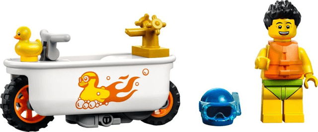 LEGO Bathtub Stunt Bike (60333-1) set, 2022