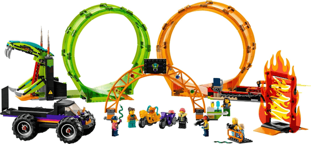 LEGO Double Loop Stunt Arena (60339-1) set, 2022