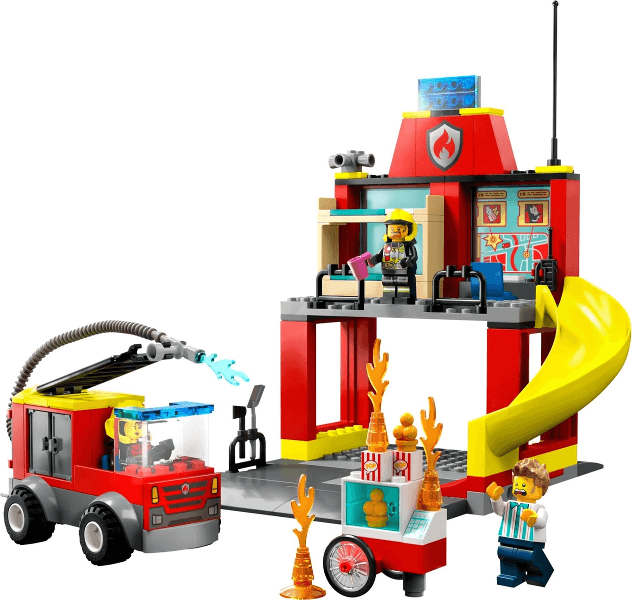 LEGO Fire Station and Fire Truck (60375-1) set, 2023