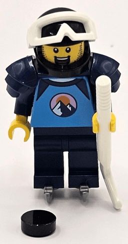 Advent Calendar 2023, City (Day  4) - Ice Hockey Player with Stick and Puck