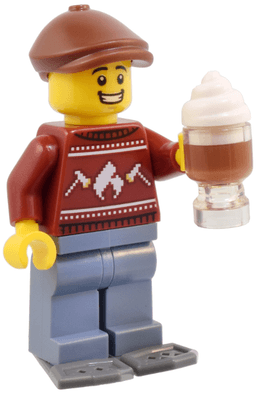 Advent Calendar 2024, City (Day  9) - Snowshoer with Holiday Sweater