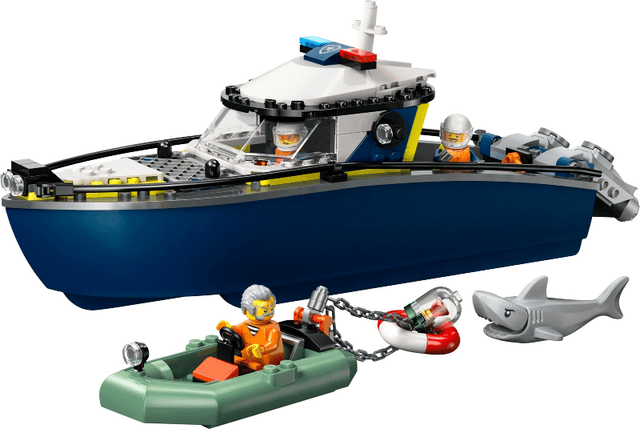 LEGO Police Boat (60456-1) set, 2025
