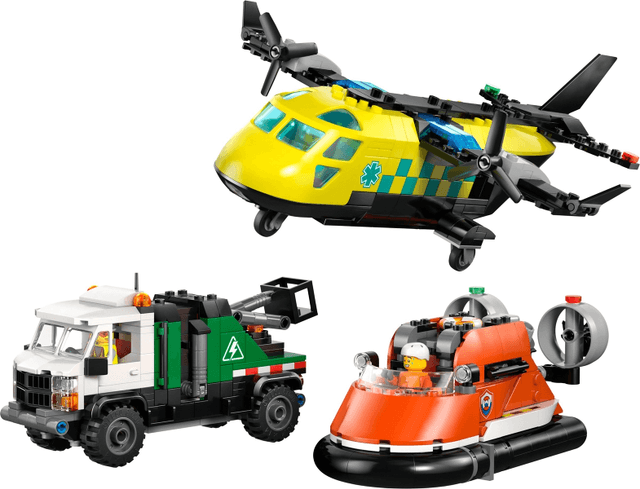 LEGO Airplane, Service Truck & Hovercraft Remix (60505-1) set, 2026