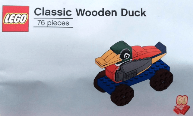 LEGO Classic Wooden Duck (6258620-1) set, 2018