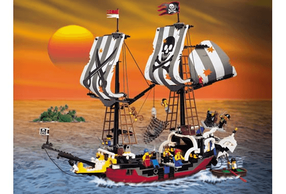 LEGO Pirate Battle Ship {Red Beard Runner Reissue} (6290-1) set, 2001