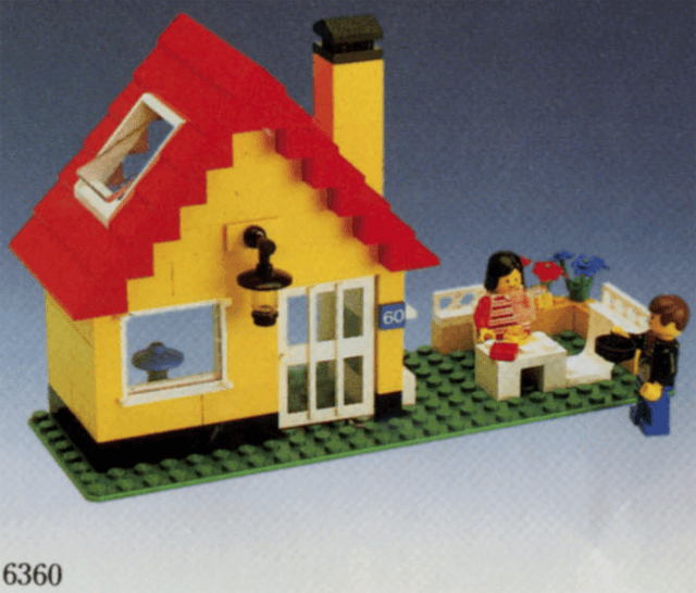 LEGO Weekend Cottage (6360-1) set, 1986