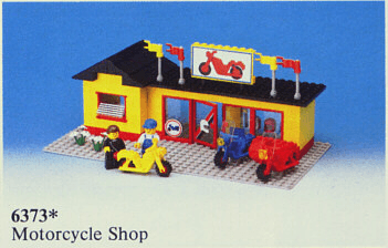 LEGO Motorcycle Shop (6373-1) set, 1984