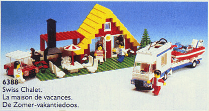 LEGO Holiday Home with Caravan (6388-1) set, 1989