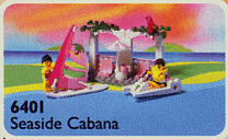 LEGO Seaside Cabana (6401-1) set, 1992
