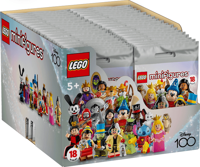 LEGO Minifigure, Disney 100 (Box of 36) (6446154-1) set, 2023