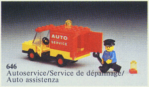 LEGO Auto Service Truck (646-1) set, 1979