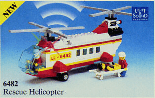 LEGO Rescue Helicopter (6482-1) set, 1989