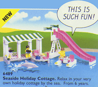 LEGO Seaside Holiday Cottage (6489-1) set, 1997
